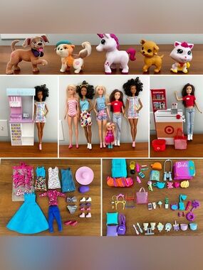 Barbie/accessory 90-piece collection